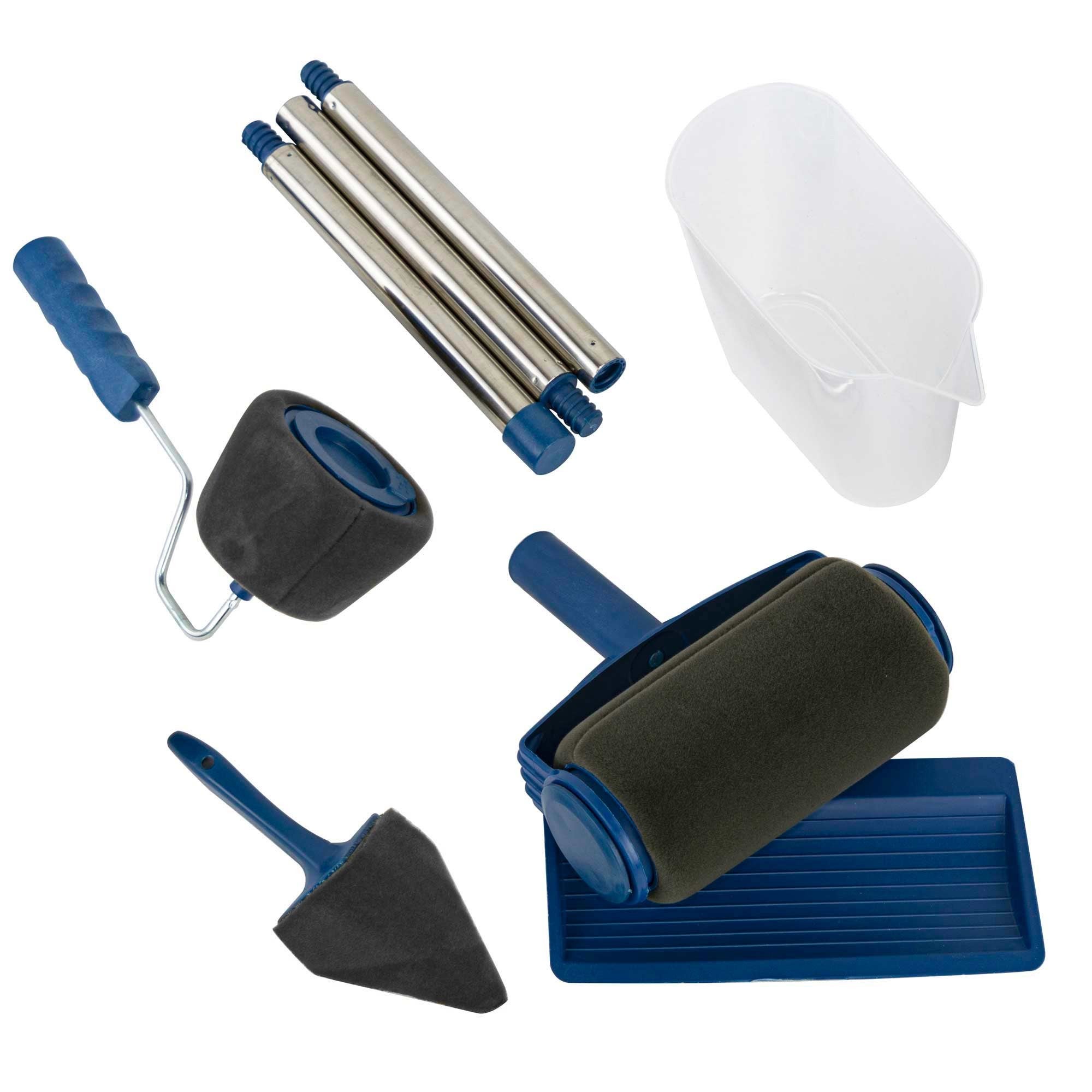 Rouleau à peinture anti-goutte avec réservoir rechargeable et poignée extensible - 2