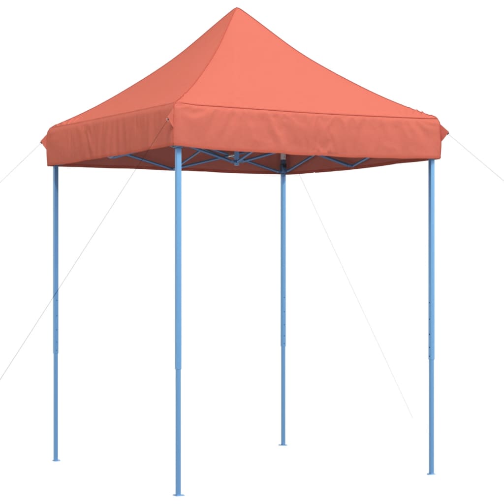 Tenda Da Festa Pieghevole Pop-Up Arancione Struttura Blu 292x292x315 Cm