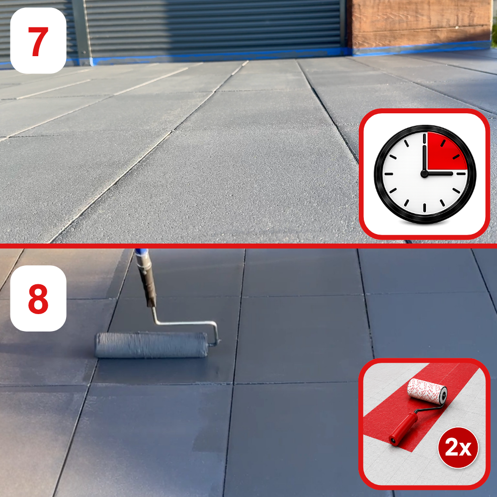 Impregnat Barwiący SZARY 7040 do kostki brukowej bruku betonu 5L na 25m² - 10