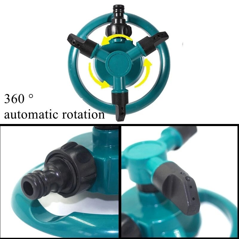 2 pièce Système d'arrosage automatique à 360 degrés, buse rotative pour pelouse et jardin, fournitures de jardin - 4