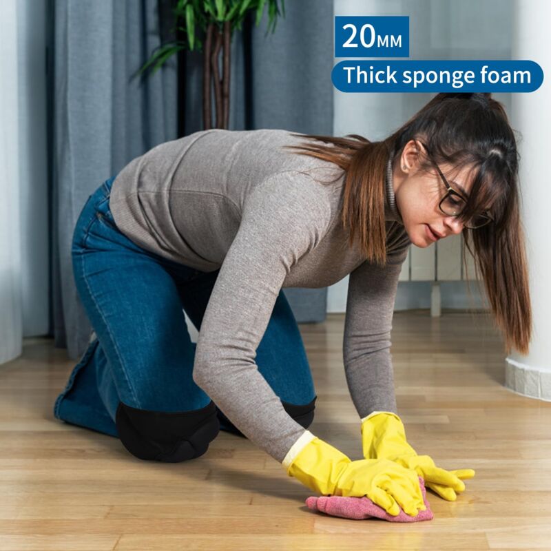 Genouillères de Protection, Genouillère Travail, Éponge pour Jardinage, Travaux, Carreleur, Construction, Nettoyage (1 Paire) - 3