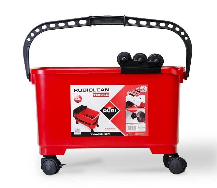 Kit Rubiclean Pro, 1 Taloche éponge 1 Taloche Caoutchouc 1 Bac