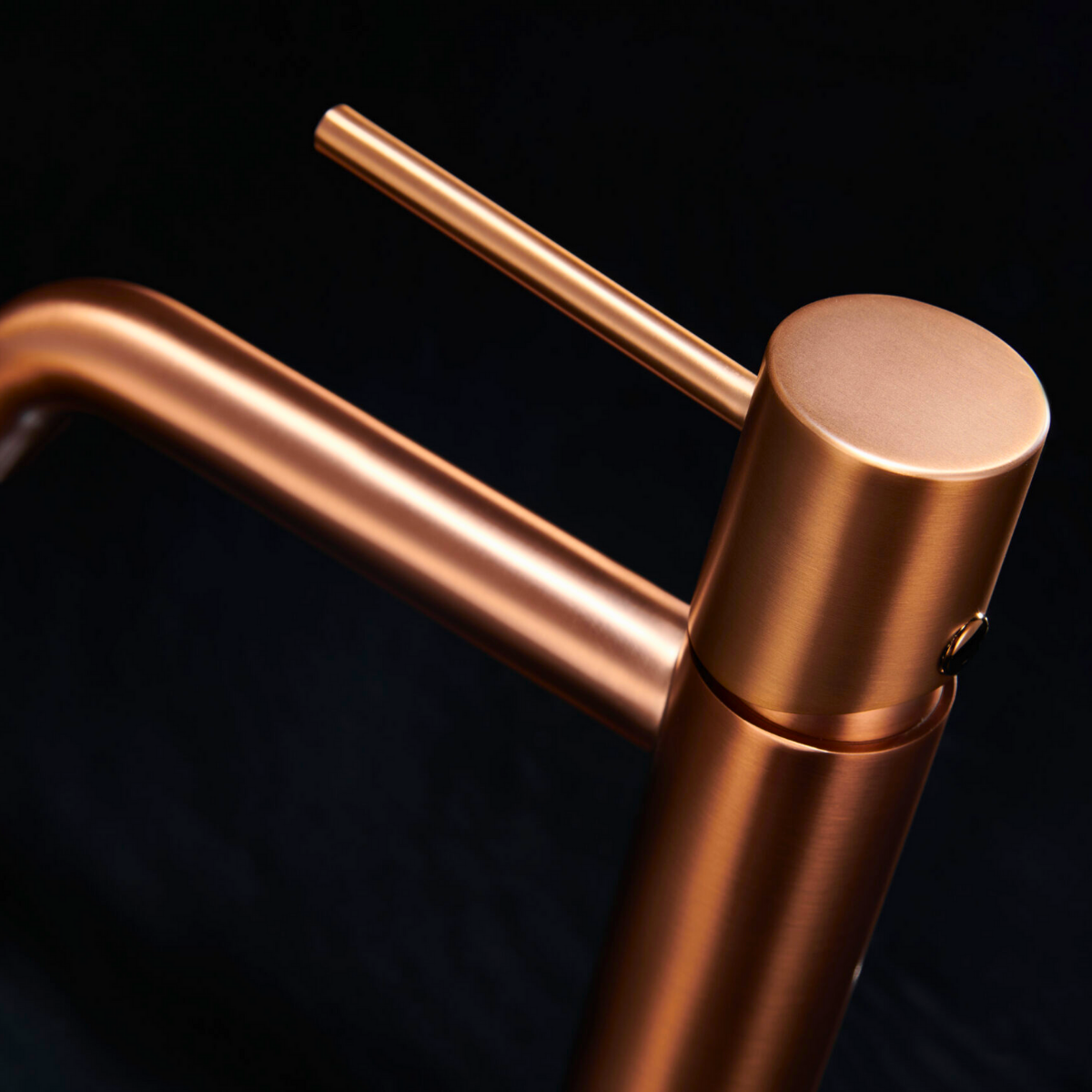 Mitigeur Lavabo Salle de Bain or rose cuivré – Bec Bas Anti-Calcaire – Design Moderne - MONZA IMEX - 4