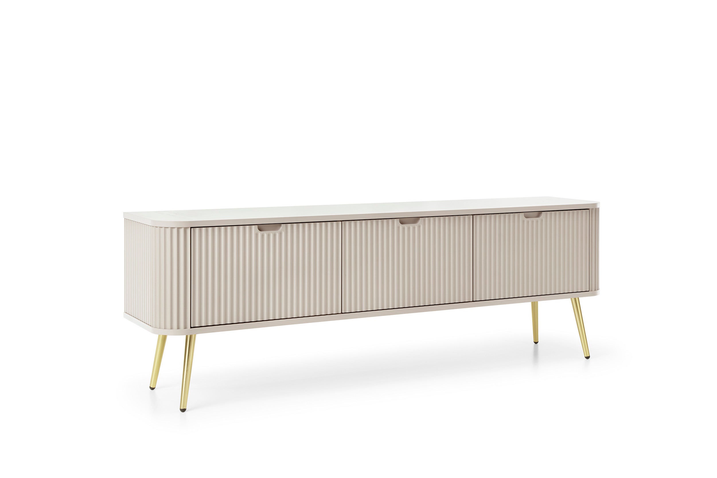 Szafka RTV: Kaszmir, złote nogi, 168 x 57 x 39 cm