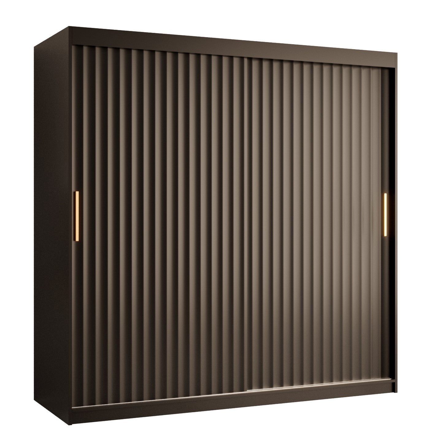 Szafa przesuwna garderoba RIFLO WAVE 1 180 x 62 x 200 cm Czarny - Abiks Meble