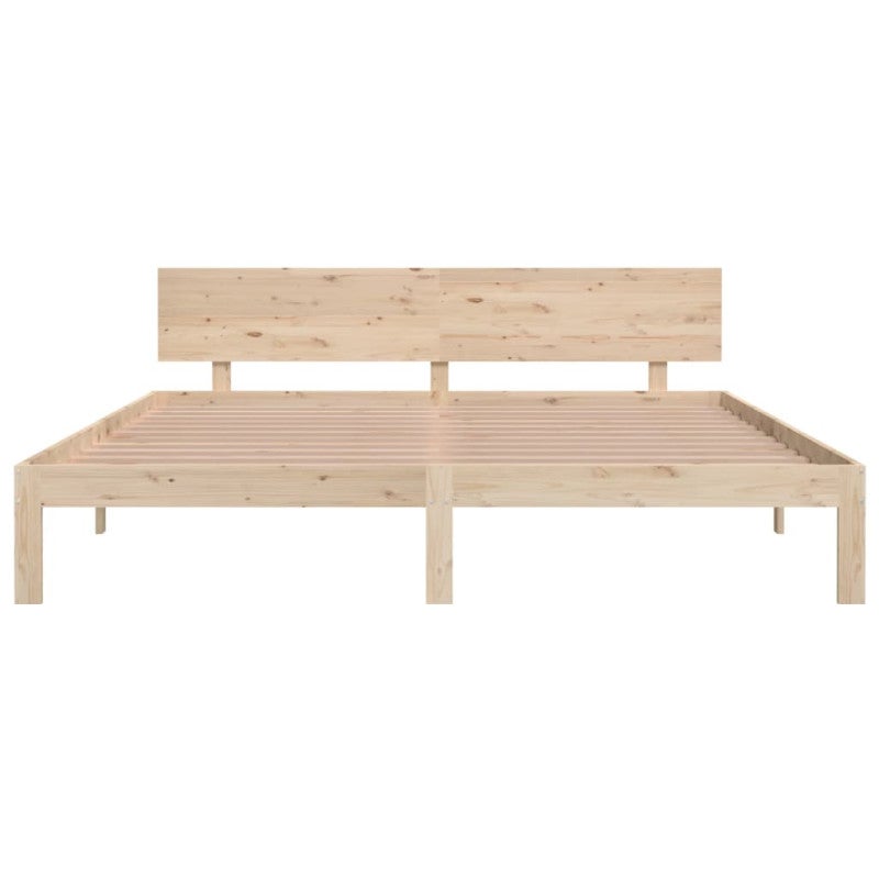Estructura de cama madera maciza 180x200 cm - 4