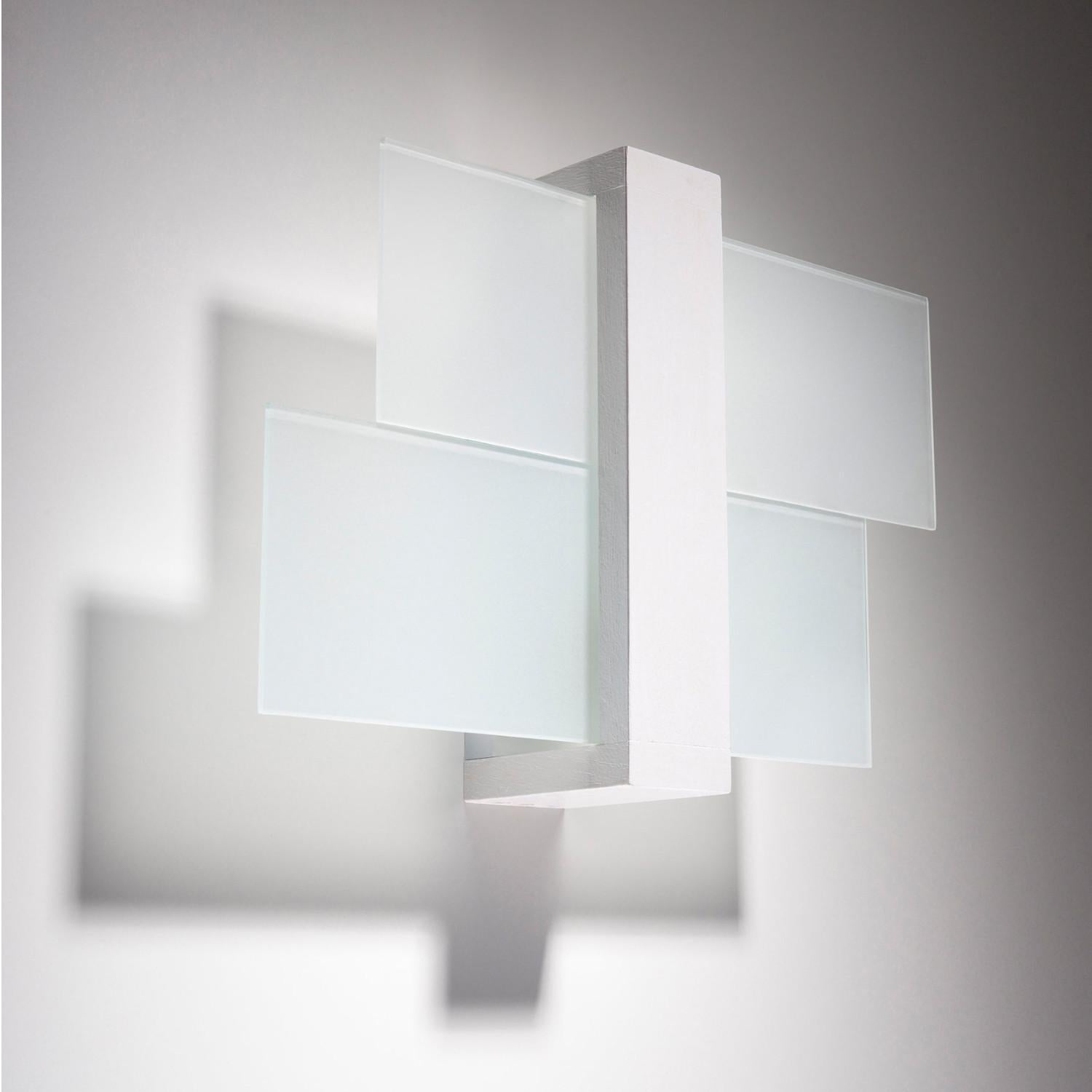 Kinkiet ścienny Feniks biały 1xE27x60W wym: 12 x 43 x 30 cm szkło IP20 Sollux Lighting