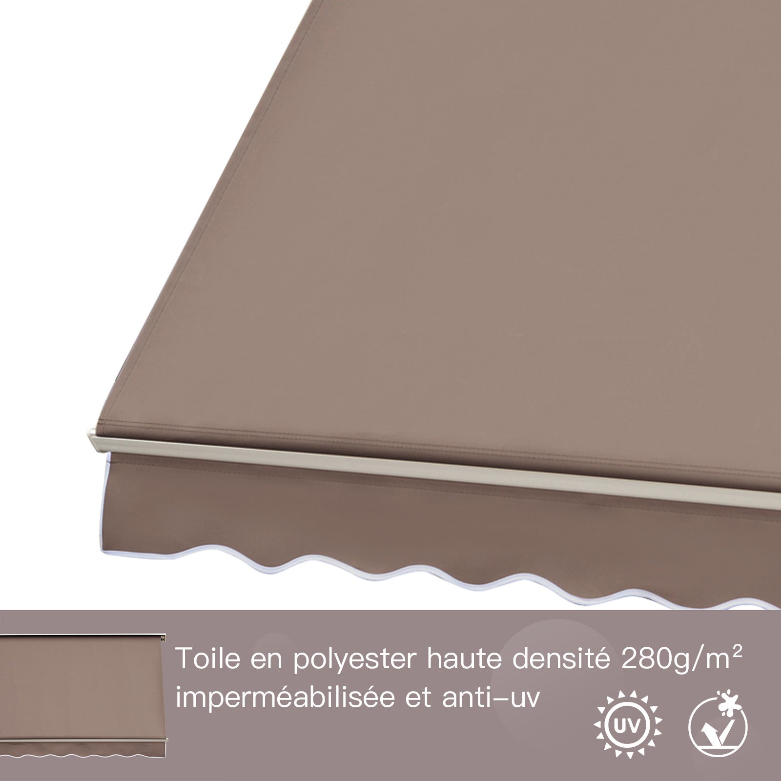 store banne Aluminium Outsunny - 4