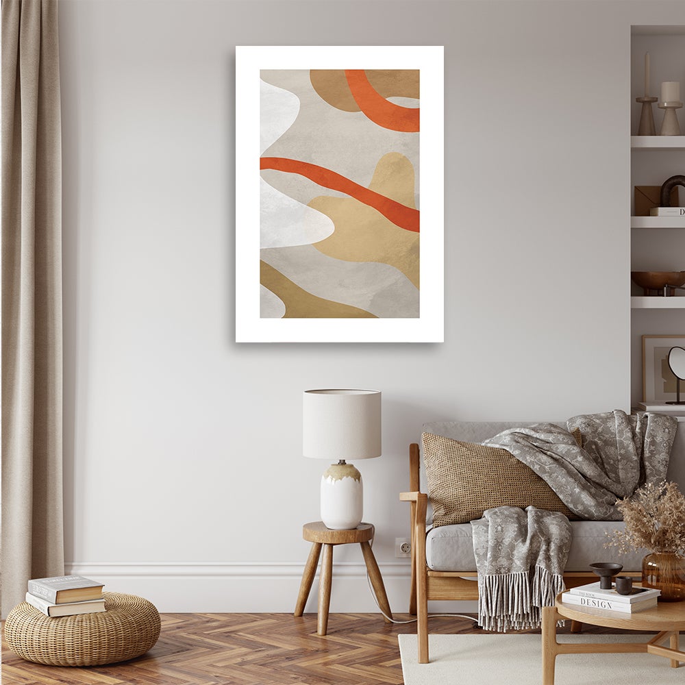 Obraz na płótnie, Abstrakcyjne kształty boho 80x120