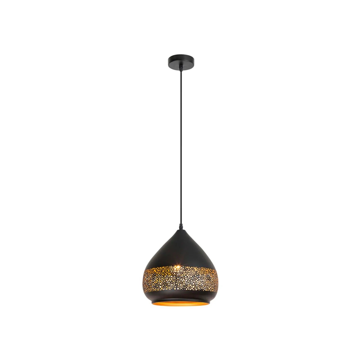 Lampa wisząca Kaia czarna 1xE27x40W metal wym:110x27x27cm IP20 Rabalux