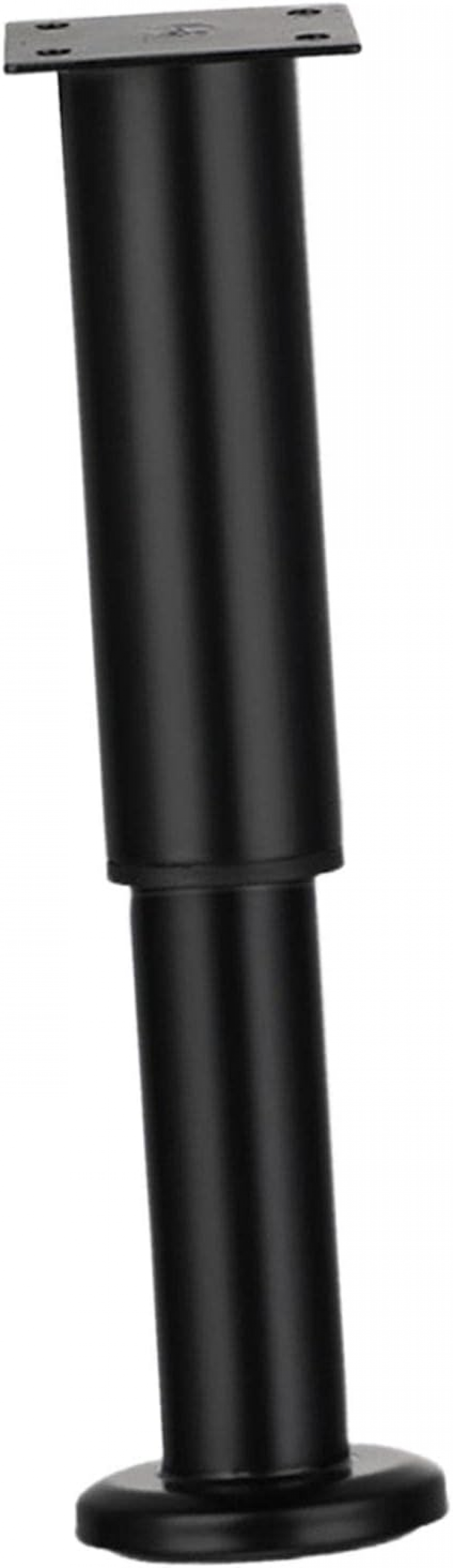 Zestaw 4 metalowych nóżek podporowych do łóżka i mebli (25-42 mm, czarne)