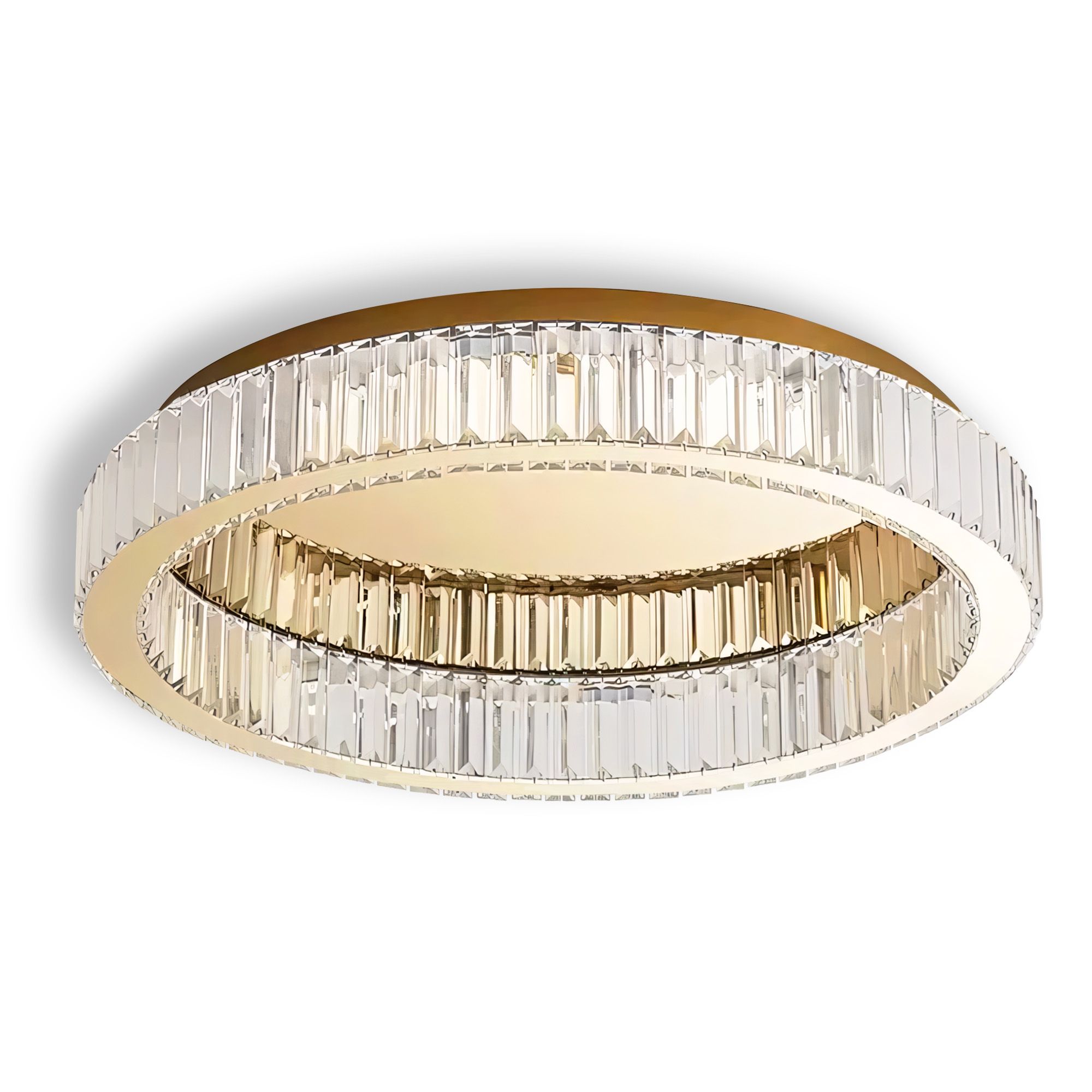 Lampa Sufitowa Kryształowa Toolight App1723-C Złoty 60Cm