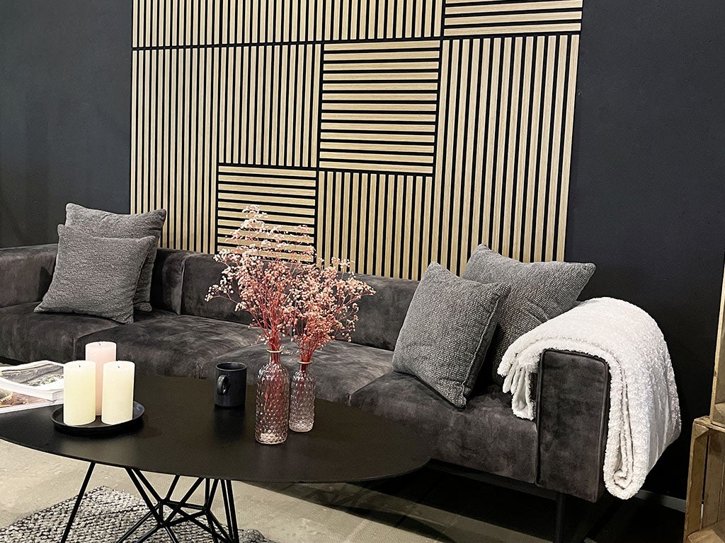 Art3d Lot De 4 Panneaux Acoustiques Cannelés à Lattes En Bois Pour Mur Et Plafond, Effet 3D, Finition Bois, Argenté Brossé,2,88