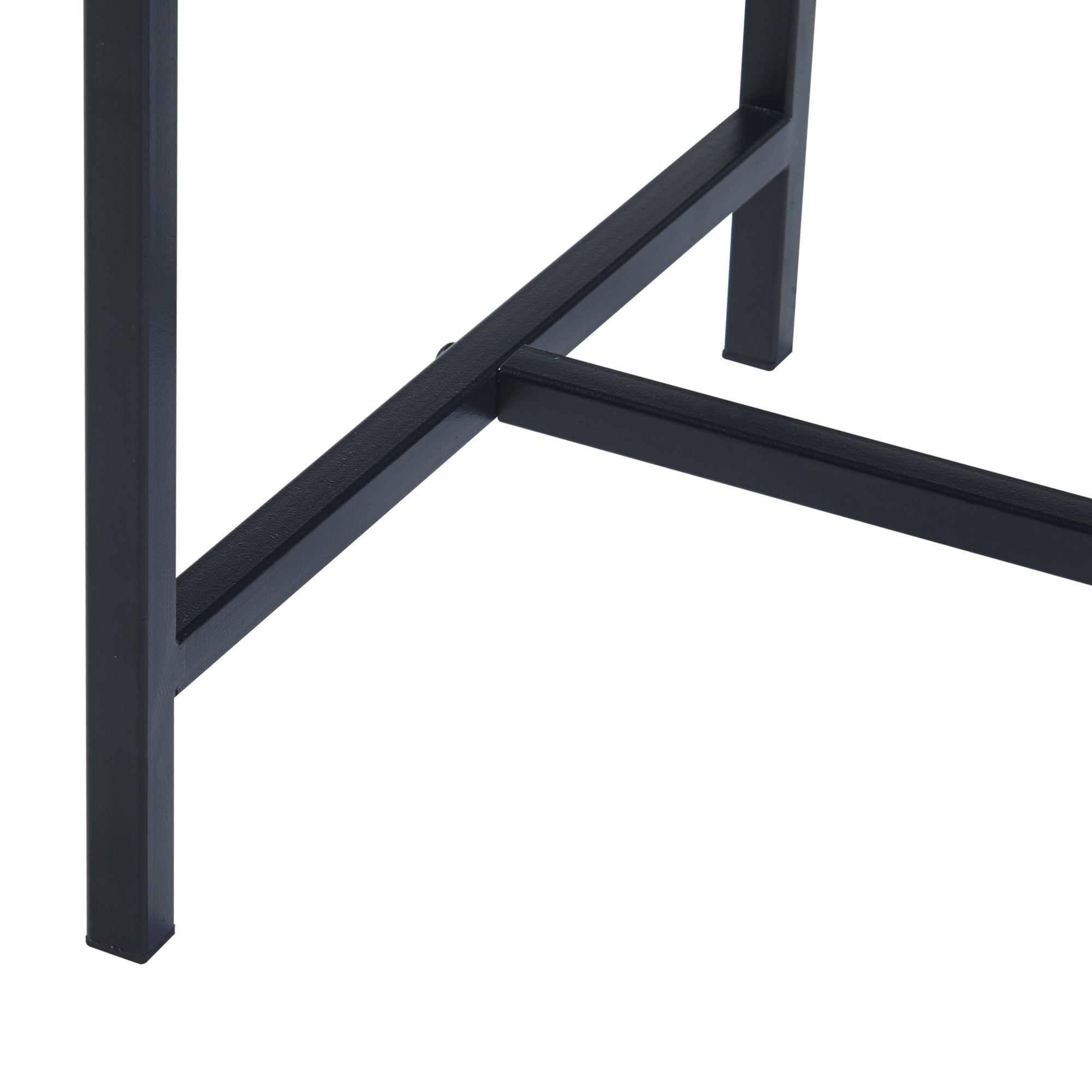 Support de plantes Porsgrunn avec bac intégré métal 100 x 30 x 30 cm noir [en.casa] - 6