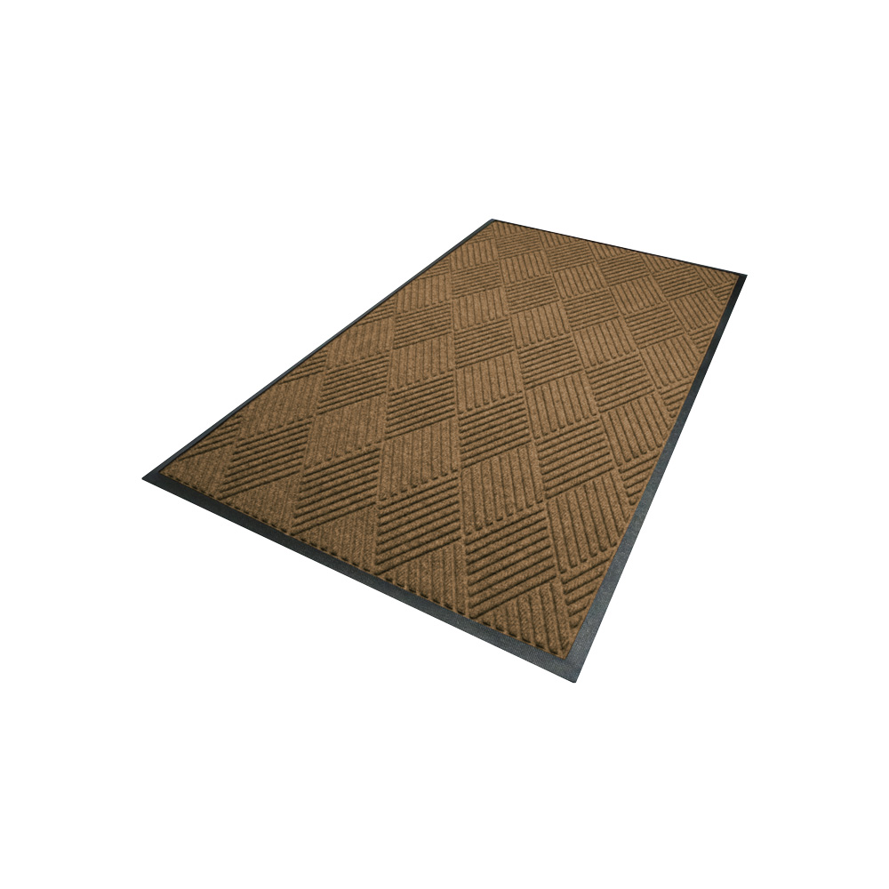 Estera seca waterhog diamond 90x150 cm - borde de goma - camel