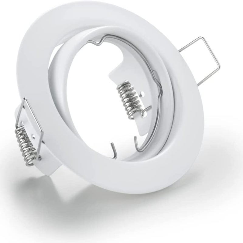 Oprawa sufitowa wpuszczana podtynkowa Jura biała 1xGU10x15W okrągła ruchoma IP20 wym: 8,3 x 8,3 cm metal Trio