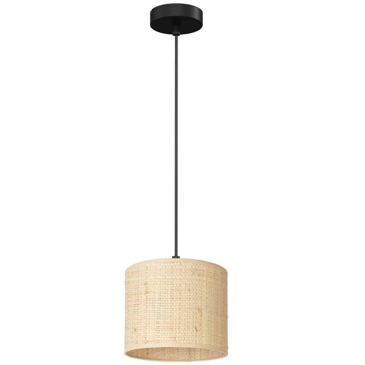 Lampa wisząca Rattan kremowo-czarny matowy 1xE27x15W wym: 110 x 18 x 18 cm wiklina / rattan / słoma Luminex