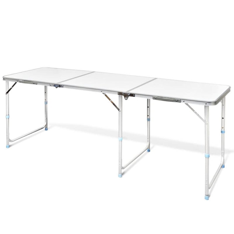 TRIZAND Table Pliante Camping 60x40cm Aluminium Léger - Table Jardin Balcon Résistante Intempéries Pliage Express