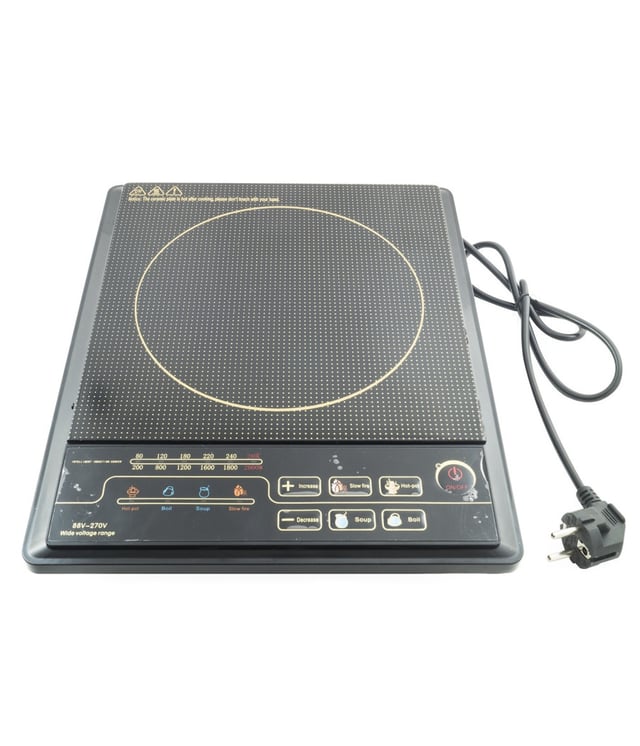 Trade Shop - Piastra Induzione Piano Di Cottura Fornello Portatile Elettrico Cucina 2000 W -