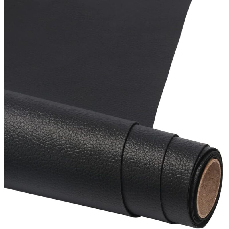 Plasture adeziv din piele ecologică, 50 x 137 cm, pentru repararea pielii, canapele, genți, jachete, scaune auto, mobilier, negru