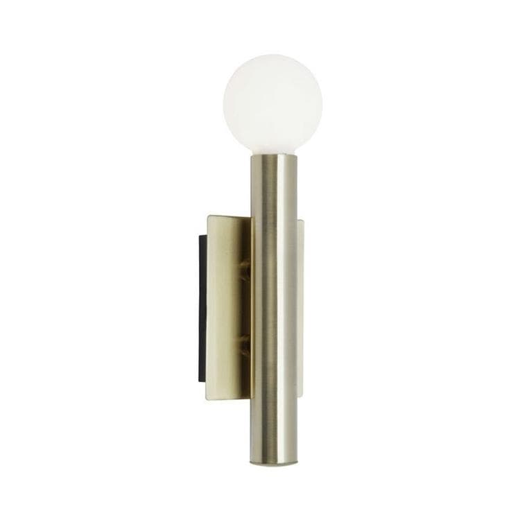 LUCKY BRILLIANT Złota metalowa lampa ścienna z elektryfikacją - szer. 7 x wys. 24,5 x gł. 7,5 cm - 5