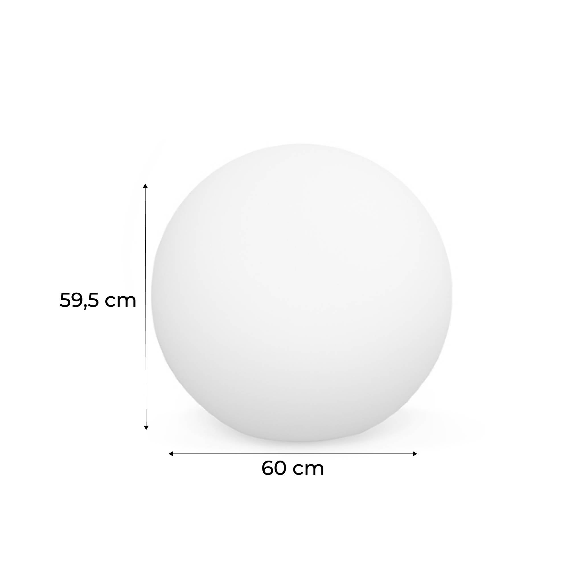 Boule LED 60cm – Sphère décorative lumineuse. Ø60cm. blanc chaud. commande à distance - 3