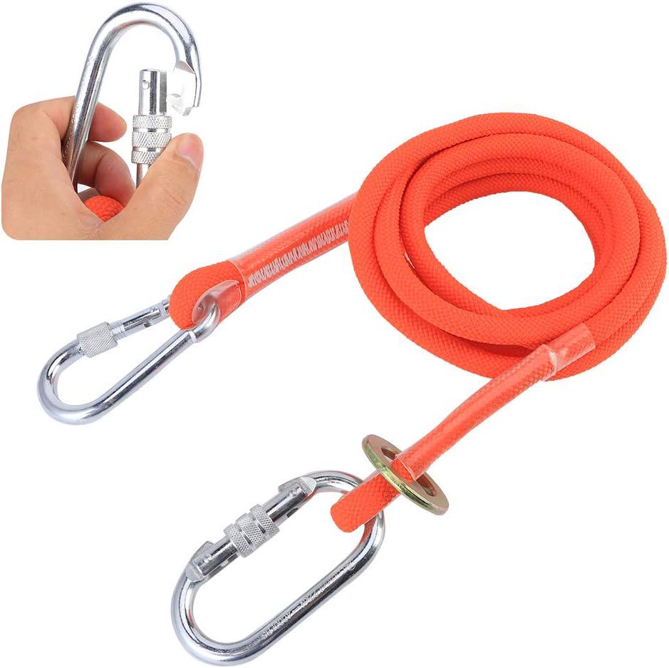 Ineasicer 3M Petite Boucle Travail Aérien Ceinture de sécurité Corde Extérieur Construction Assurance Longe Travail Ceinture de sécurité Antichut - 3