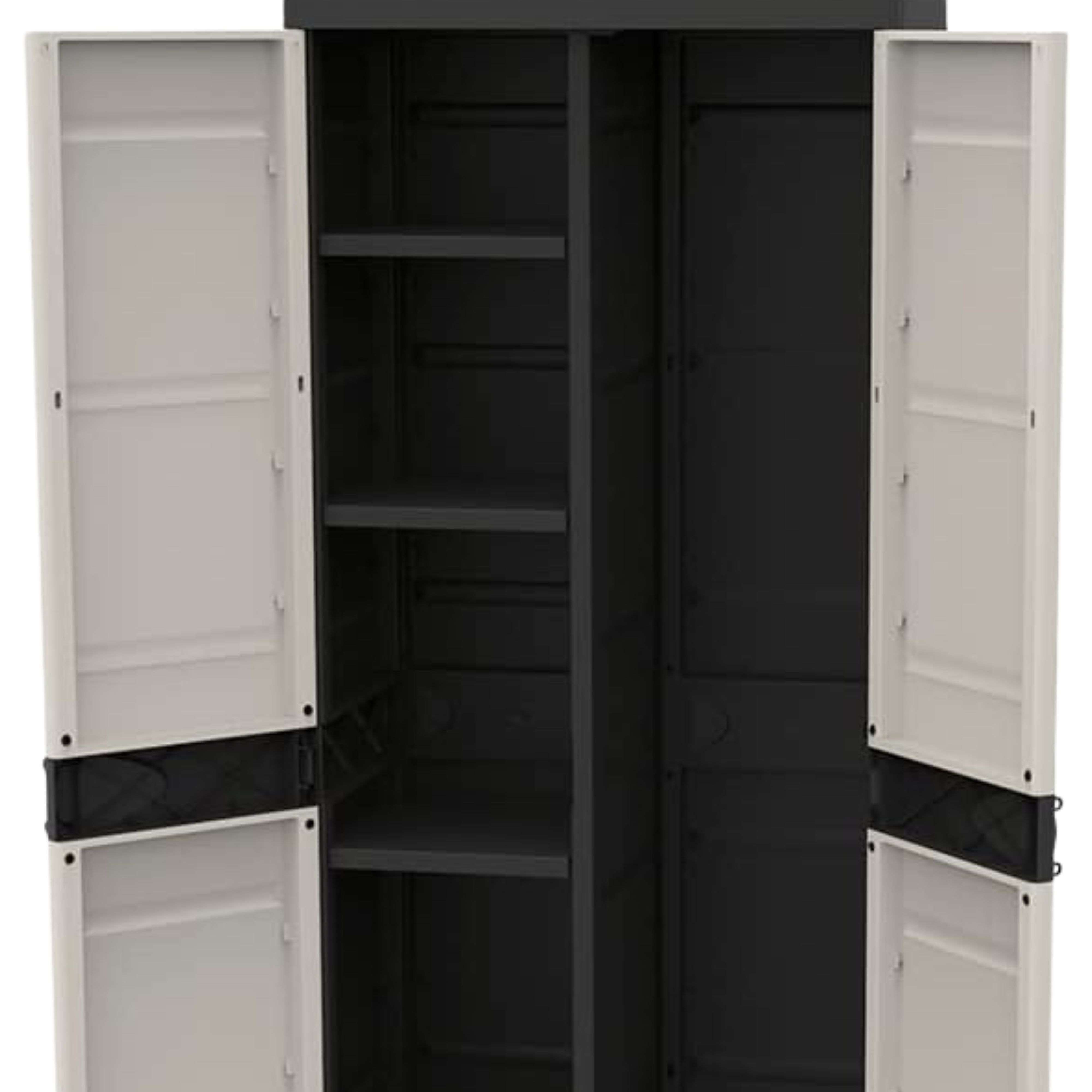 ARMARIO ESCOBERO 70x44x176 CM 9204NEG - 3