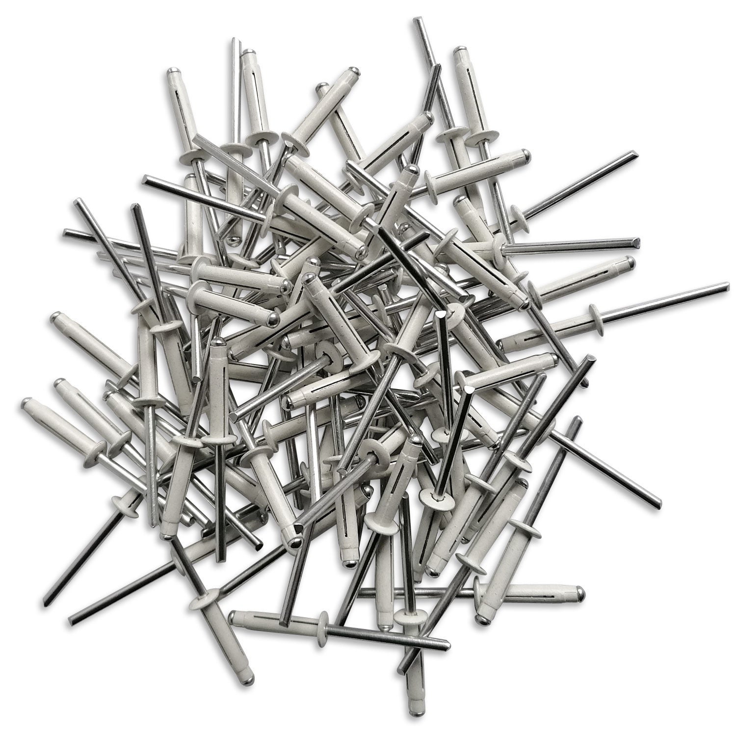 250 RIVETS TRILOBES ETOILES ECLATEURS 4.8 X 22 mm TOUT ALU - BLANCS ...