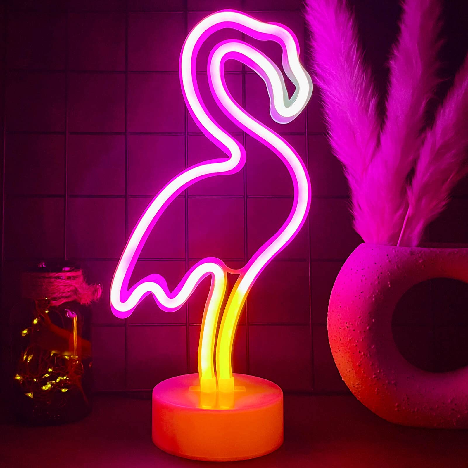 Lampada Al Neon LED A Forma Di Pianeta - Luci Notturne Bambini, Alimentazione USB/Batterie - Foto 6