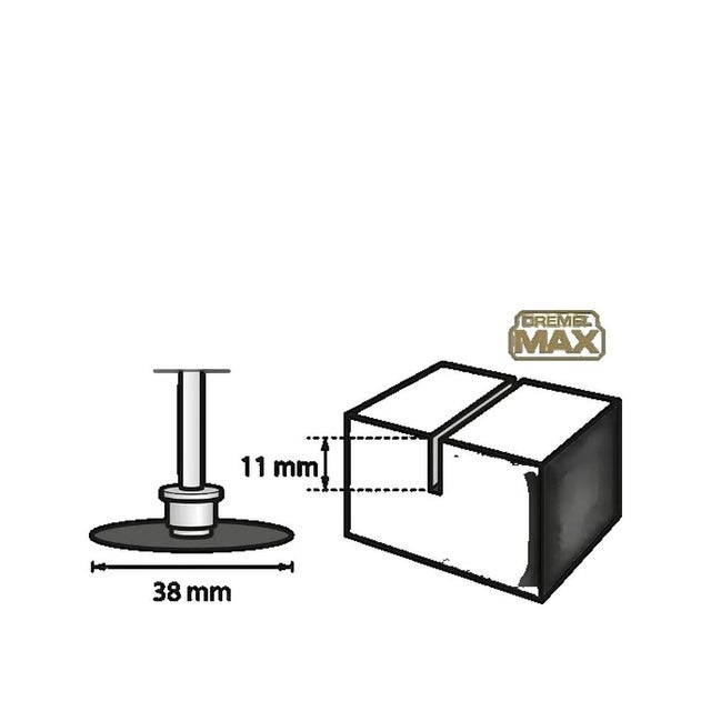 Dremel Max S545 EZ SpeedClic Disco de corte de diamante de alta duración - Ø38 mm