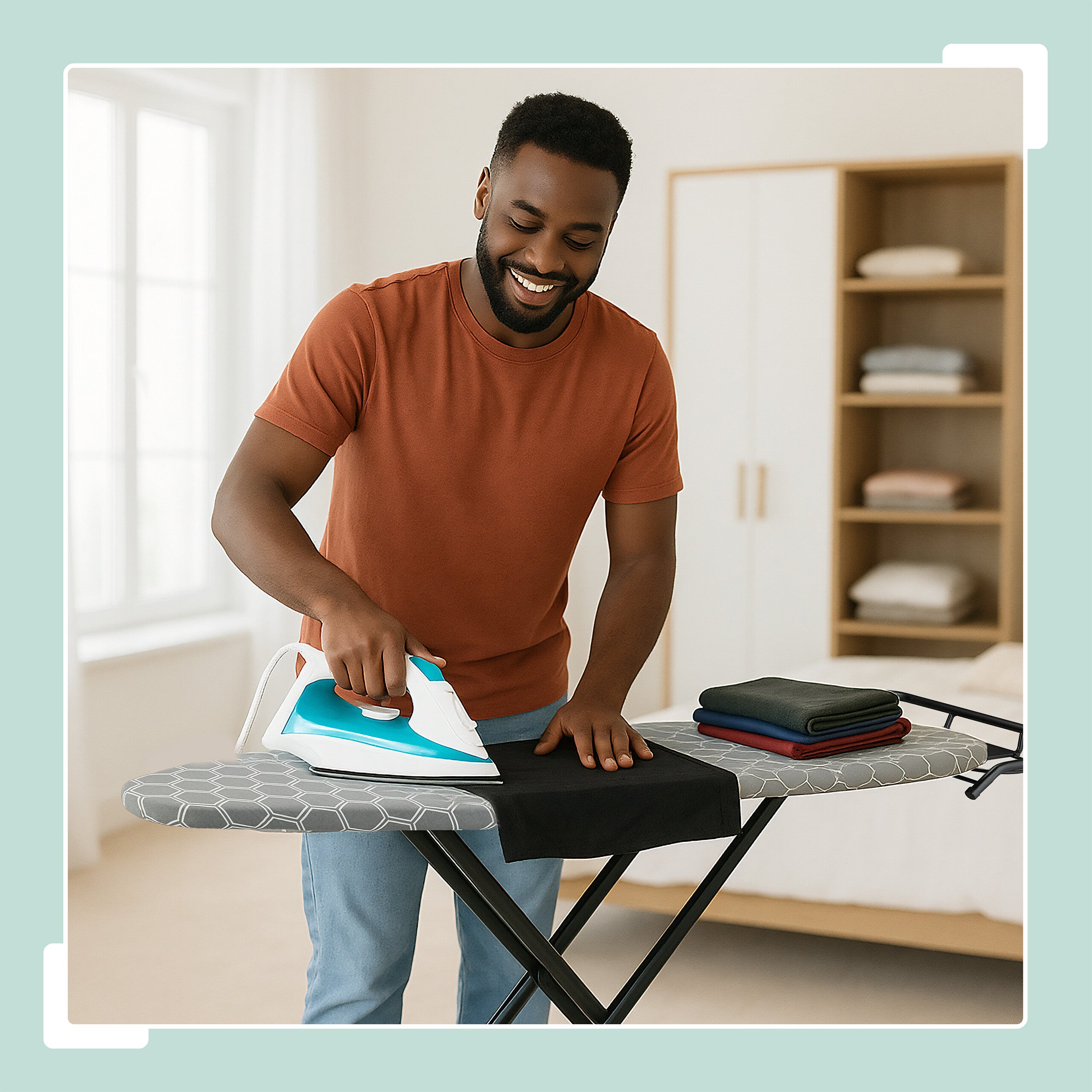 Table à repasser, planche réglable en hauteur, pliable, plateau de repassage 110 x 33 cm, grise, Relaxdays - 3