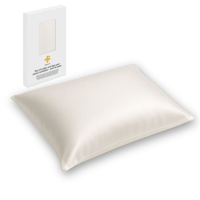 Taie Anti-Âge en Soie – soie de mûrier 22 momme – thermorégulatrice – 60x40 – SOIE DE PEAU
