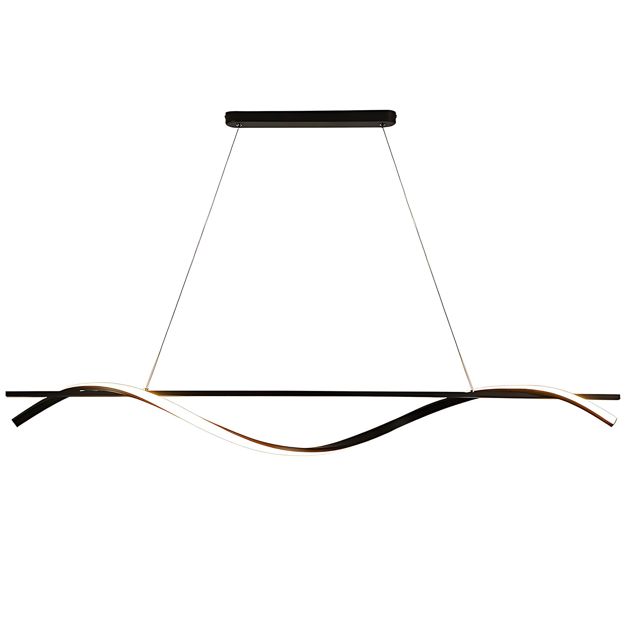 Lampa Sufitowa Wisząca Toolight Lhj019-Cp Czarny 120Cm