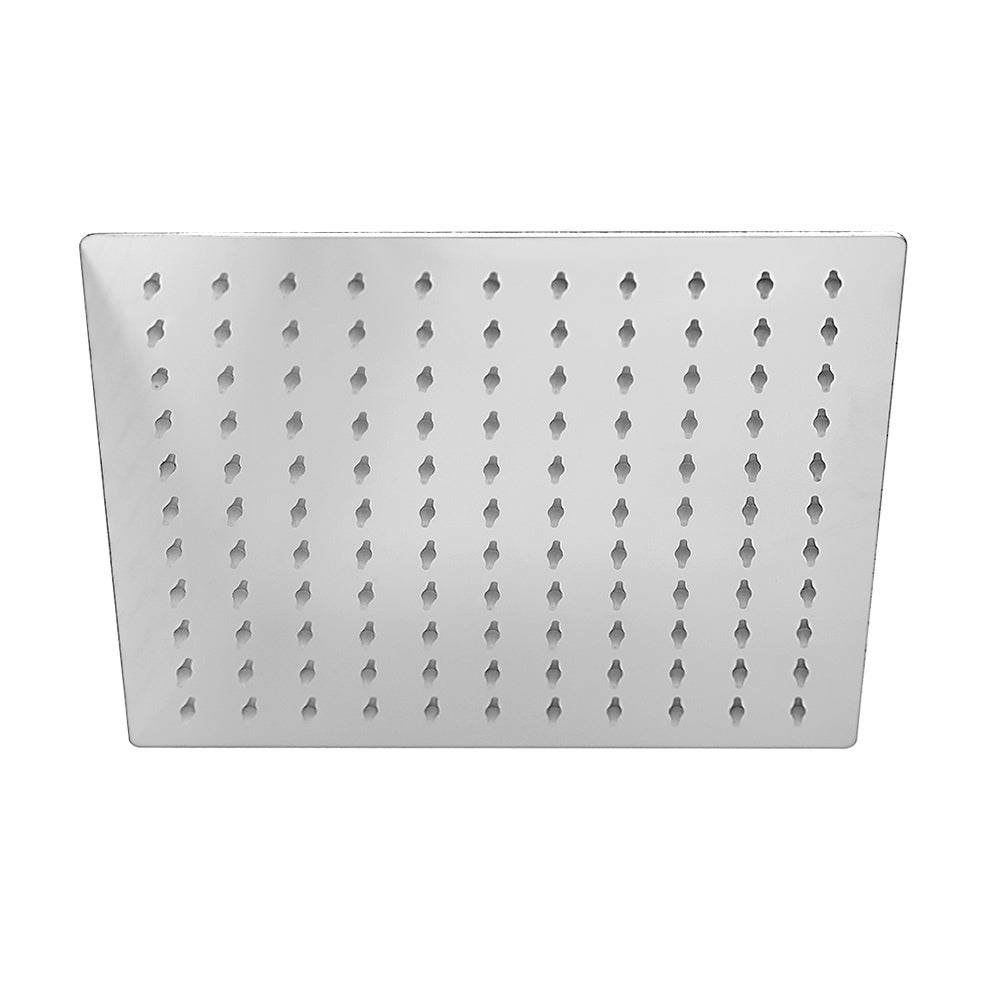 Kit doccia Lotus con miscelatore, braccio 30 e soffione quadrato 20 in cromo - 5