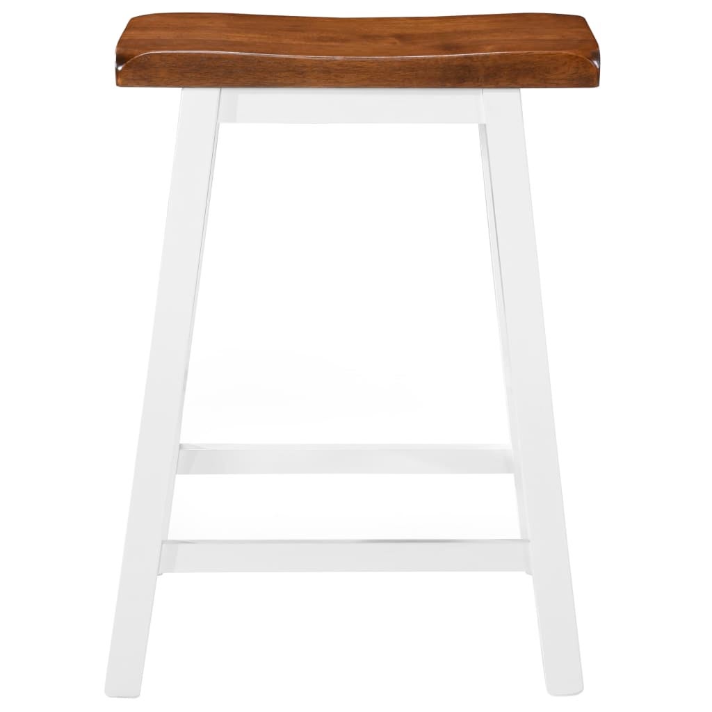 Tabourets de bar lot de 2 bois massif - COMFORTXL - 2