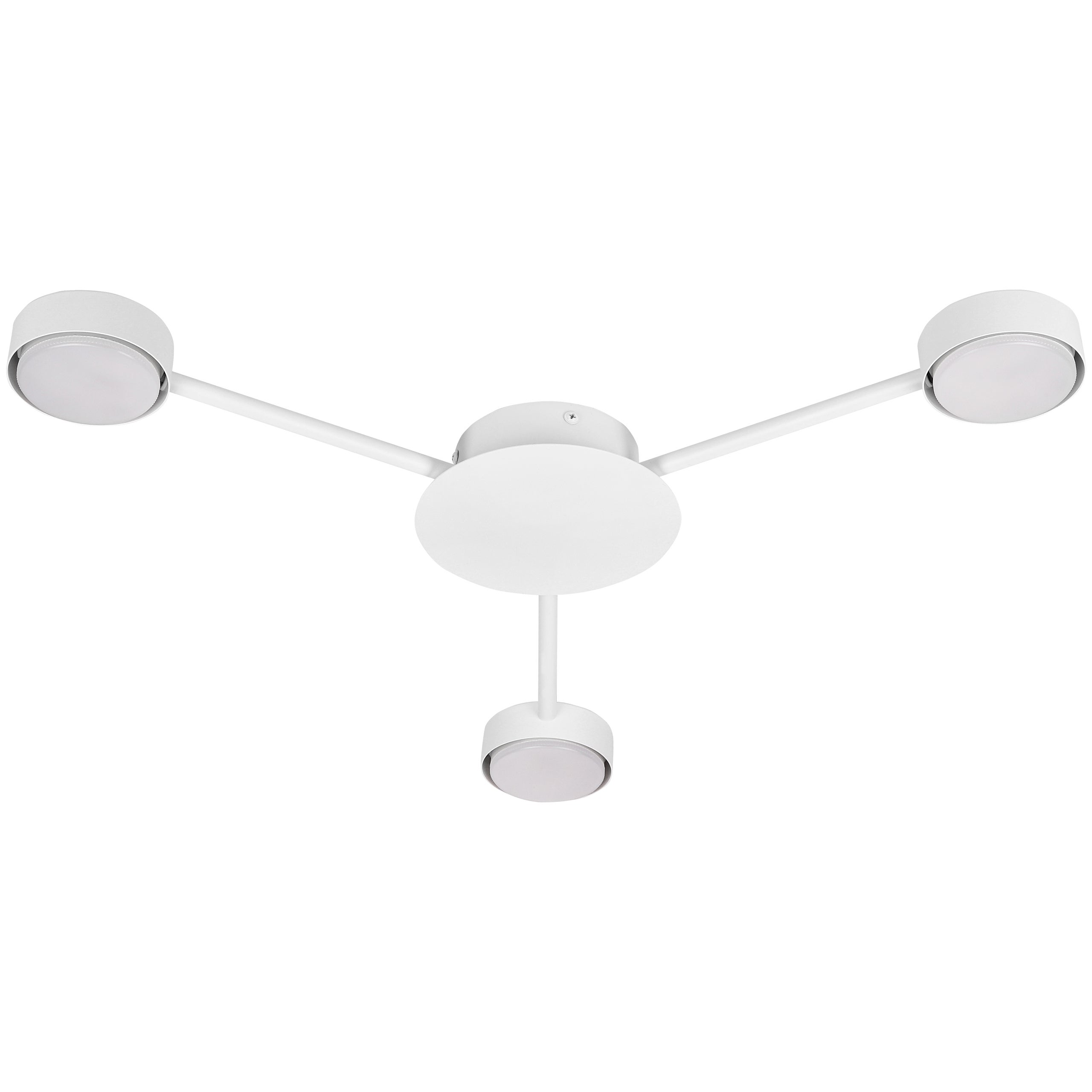 Żyrandol LED Zibo GX53 potrójna lampa sufitowa 65cm biały MasterLED