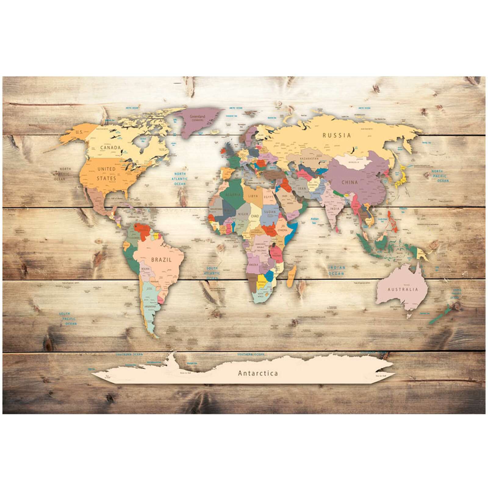 Papier peint adhésif Le monde au bout de vos doigts - 343 x 245 cm - 2