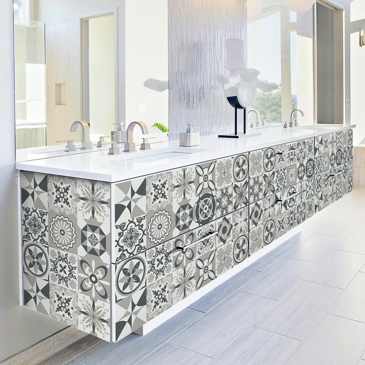 20 Stickers Piastrelle Autoadesivi Per Cucina E Bagno - Mosaico Blu, Impermeabili, Facili Da Applicare - Foto 7