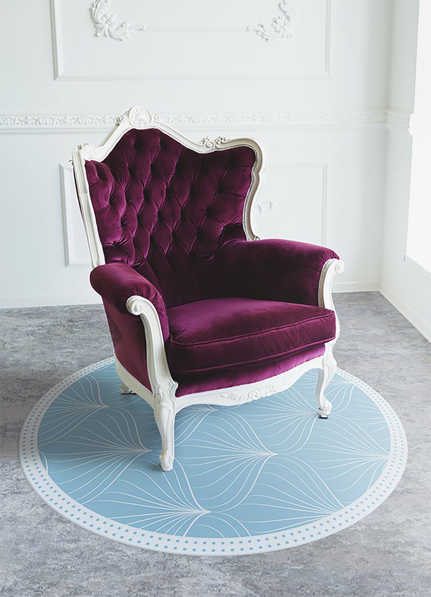 Passatoia vinile linee sottili minimal, tappeto vinilico moderno chic ideale per interni eleganti 150x150 cm – Tulup - 2