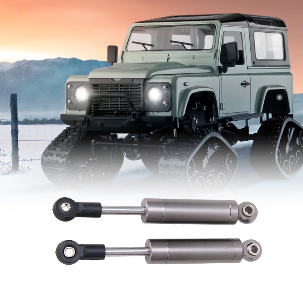 Ammortizzatore posteriore RC in lega anodizzata CNC, aggiornamento 1:14, azzurro/rosso/titanio (titanio BE6094T) - 7