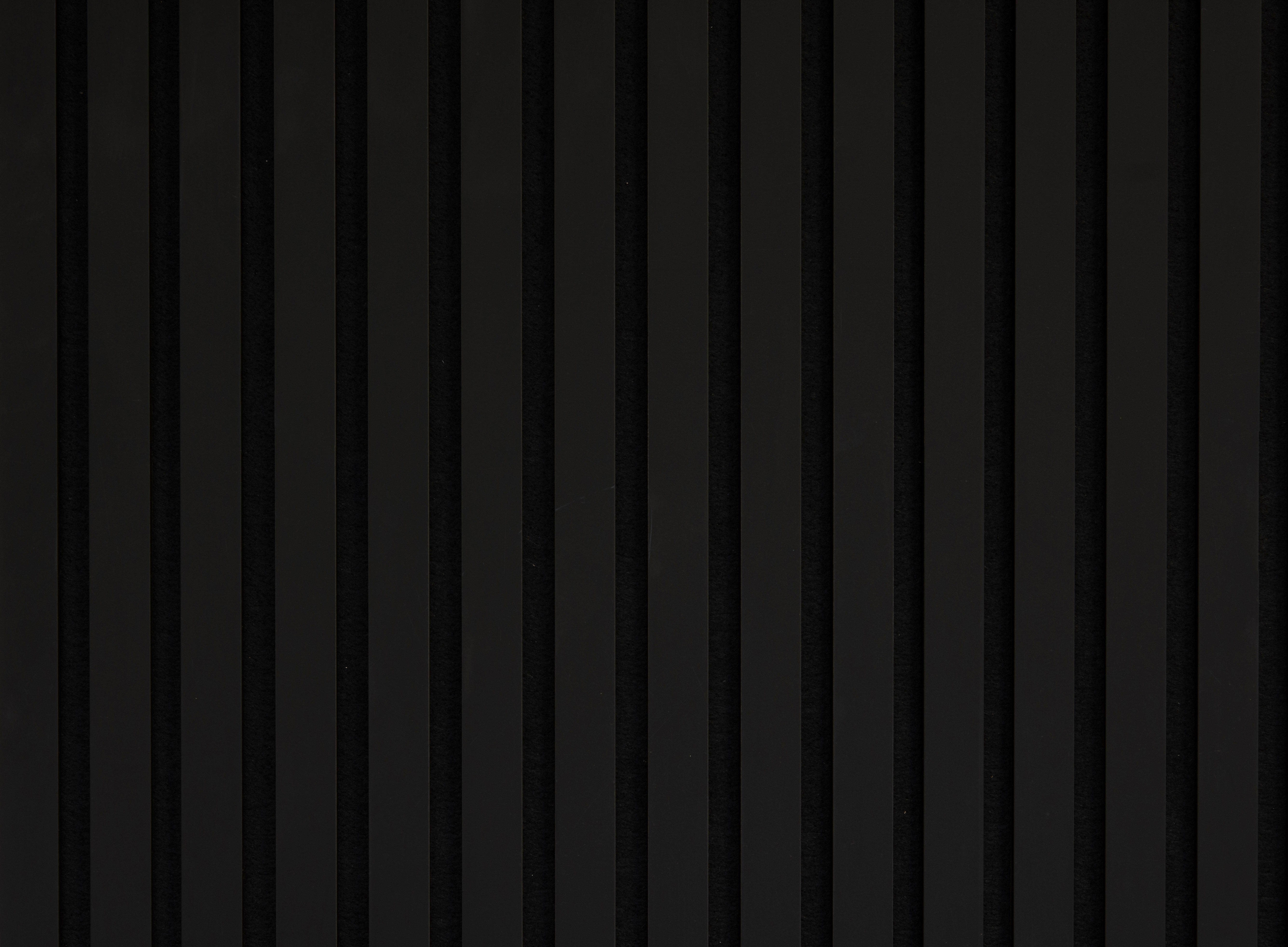 Lot de 2 - 240 x 60 cm - Panneau Tasseaux - Noir Mat - Feutrine Noir - 3