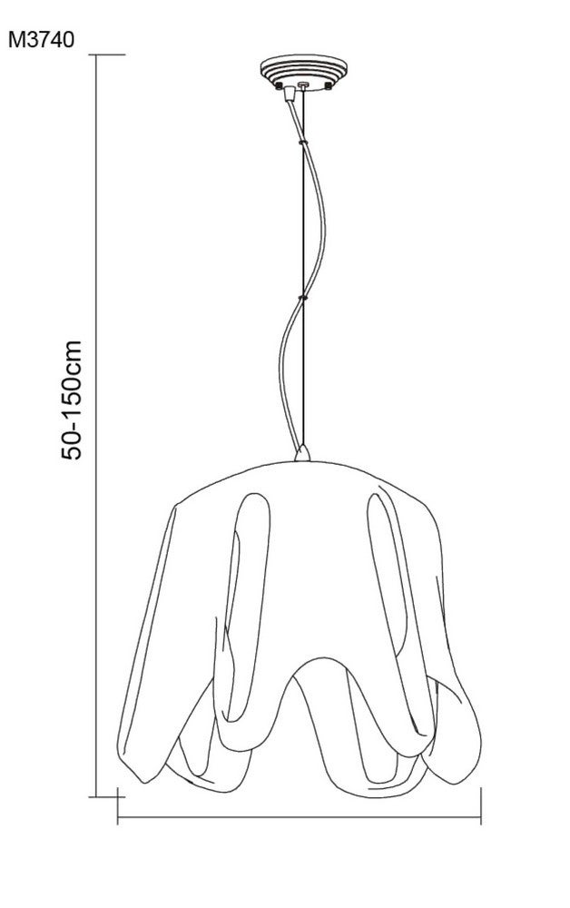 Suspension Phantom 1 Ampoule E27, blanc brillant/verre blanc dépoli/chrome poli - 2