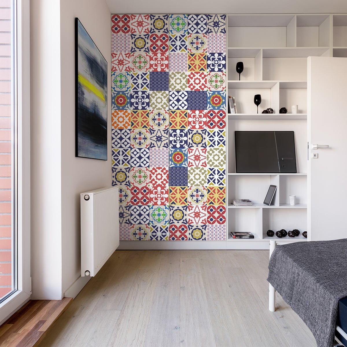 60 adesivi mobili piastrellati lolina - Sticker adesivo - adesivi murali - 60stickers10x10cm - 5