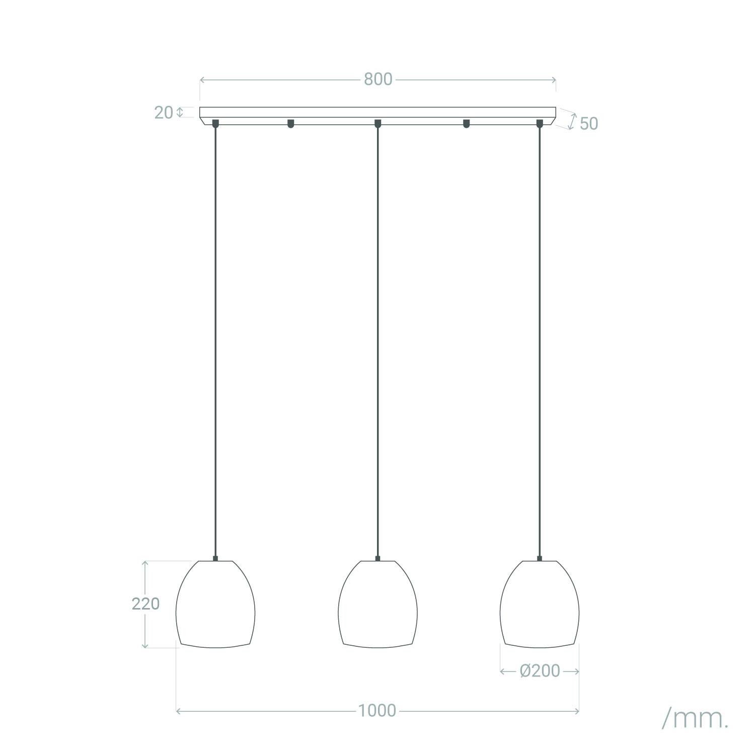 Ledkia Lámpara Colgante Papel Trenzado Mahali 3 Focos Natural - 5