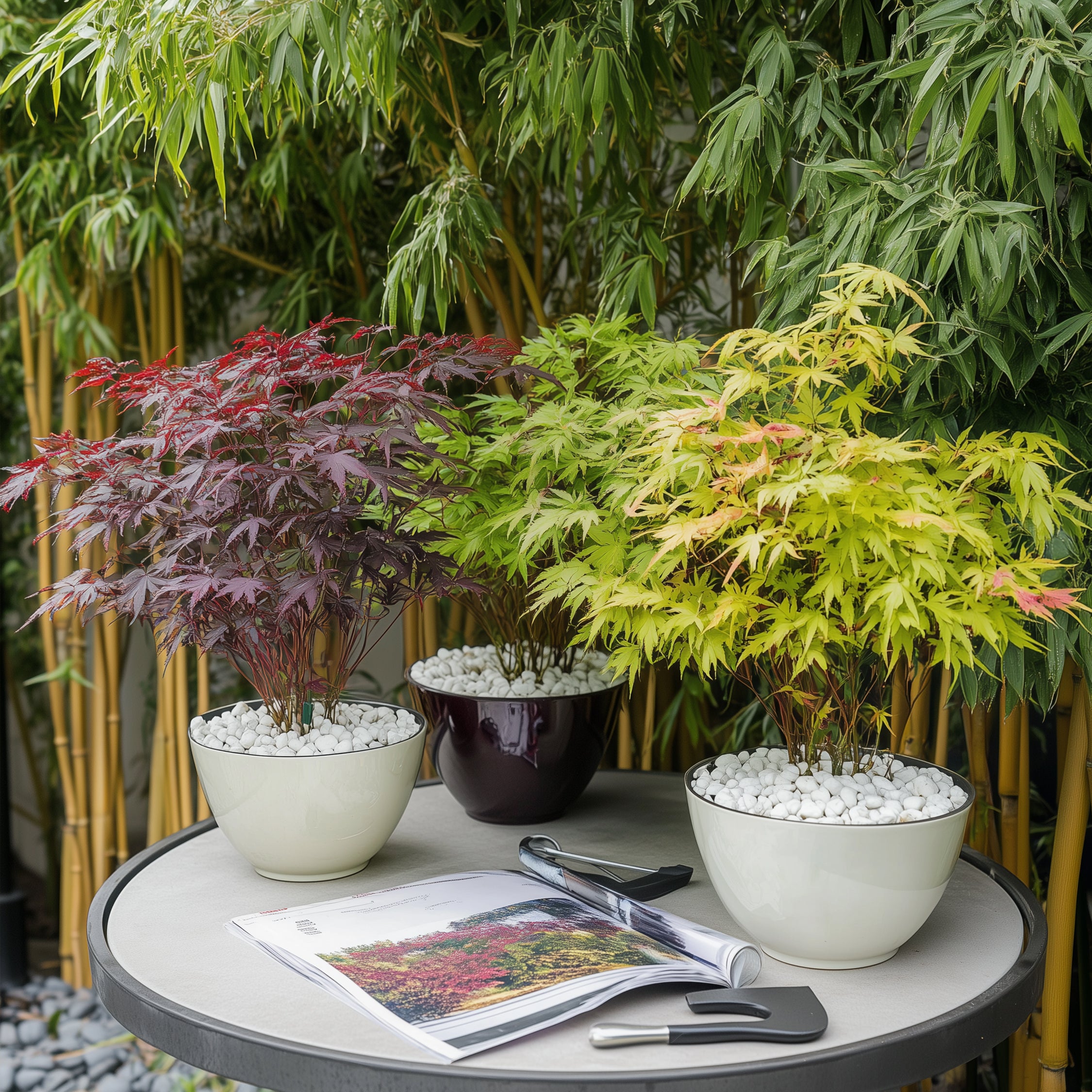 Érable du Japon - Set de 4 - Acer palmatum - Hauteur 25-40cm - ⌀10,5cm - 7