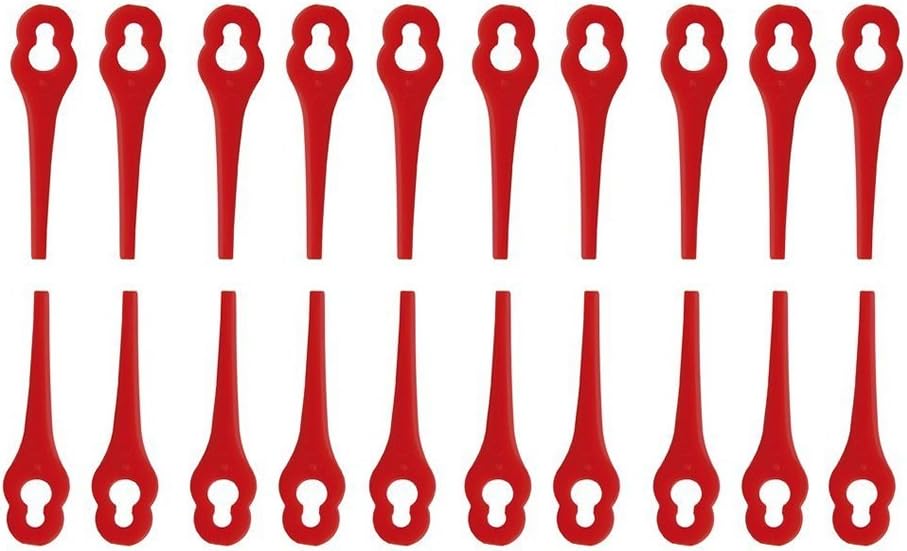 Ostrza nylonowe, zestaw 20 sztuk, kompatybilne z podkaszarkami 12X7mm