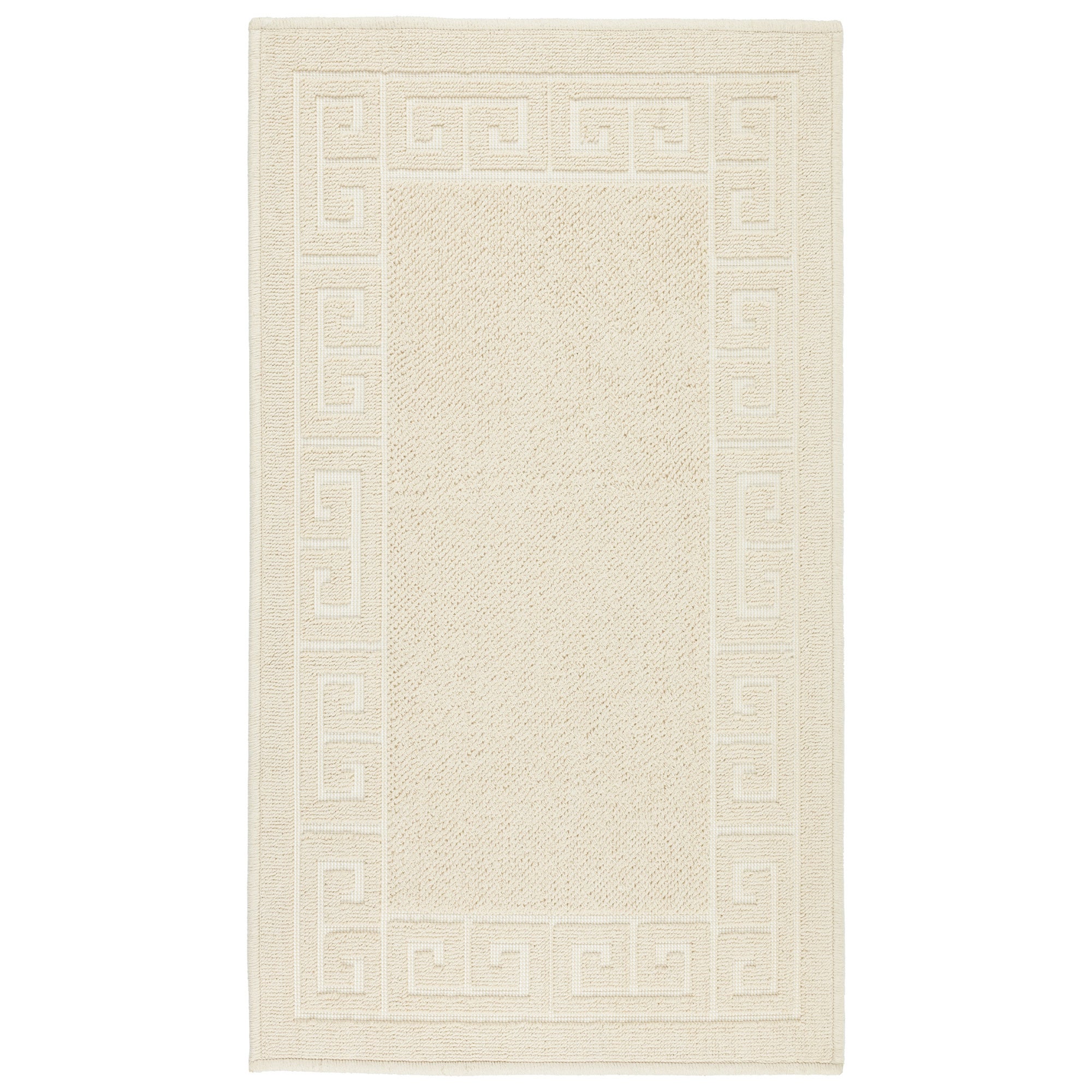 Dywanik łazienkowy Lino 73x135 cm bawełna egipska grecki beżowy