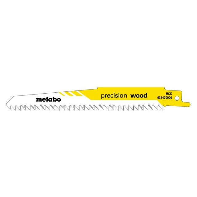 Lot de 100 lames de scie sabre METABO Precision Wood 631458000 - 150x1,25mm