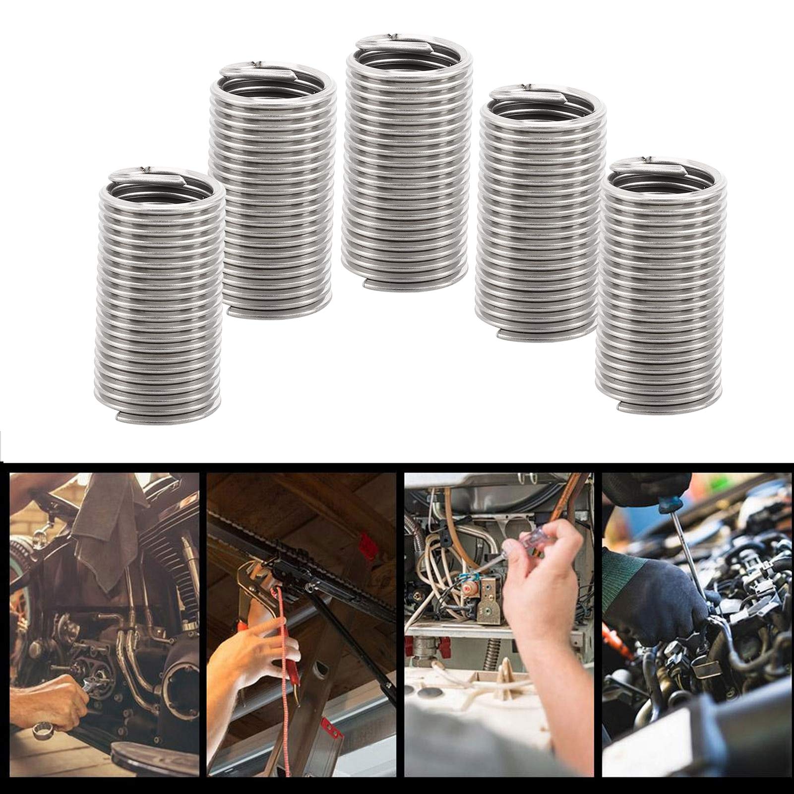 Kit de réparation de manchon de bobine en acier inoxydable pour insert de filetage de fil M24x3x3D applicable à la pièc - 9